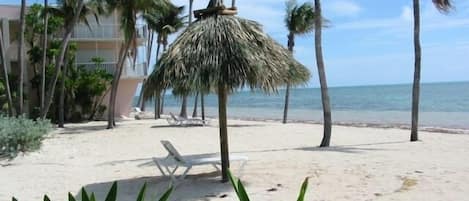 Beautiful white sandy ocean beach