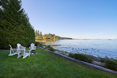 Open Design West Coast Home on 1600 Feet of Private Waterfront