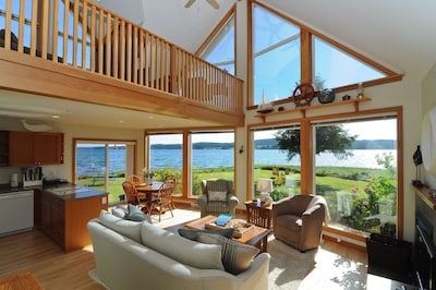 Open Design West Coast Home on 1600 Feet of Private Waterfront