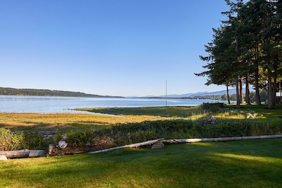 Open Design West Coast Home on 1600 Feet of Private Waterfront