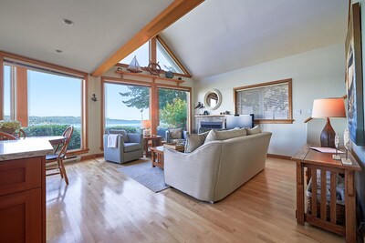 Open Design West Coast Home on 1600 Feet of Private Waterfront