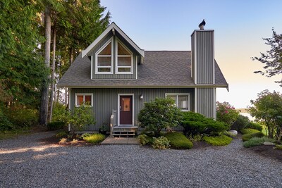 Open Design West Coast Home on 1600 Feet of Private Waterfront