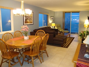 spacious dining room