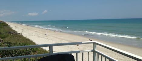 View from our 3rd floor Balcony on the beach