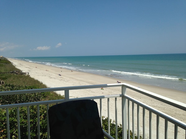 View from our 3rd floor Balcony on the beach