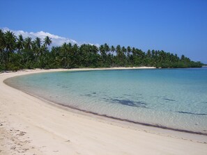 Your secluded cove. This is the 'actual' beach in front of our home!