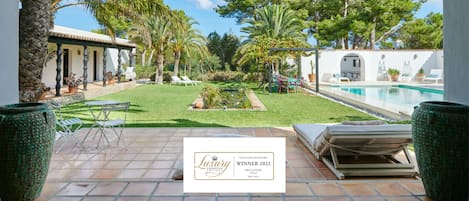 Can Alcantara - award winning villa in Ibiza, view from living room