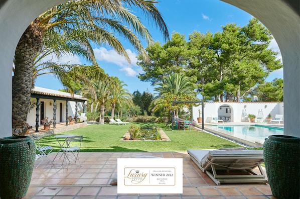 Can Alcantara - award winning villa in Ibiza, view from living room