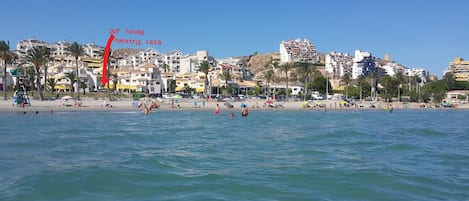 Vue de notre maison depuis la mer