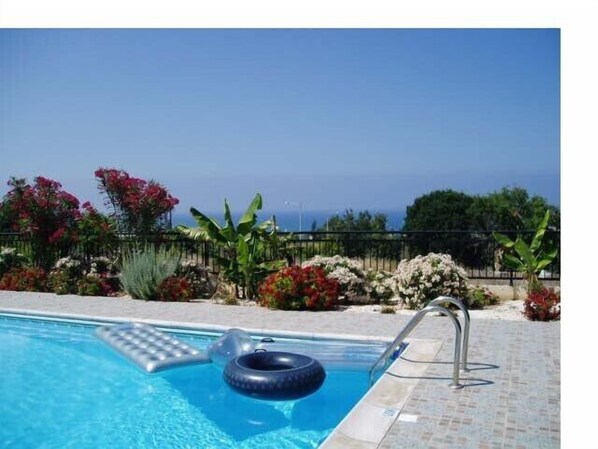 Swimming Pool having roman steps down to Private Swimming Pool