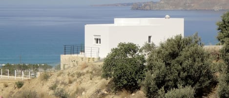 Villa Evriali looking out to the Libyan Sea
