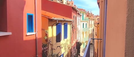 Vue depuis le balcon de l'appartement