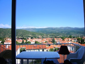 Our house overviews an old market town of Prades
