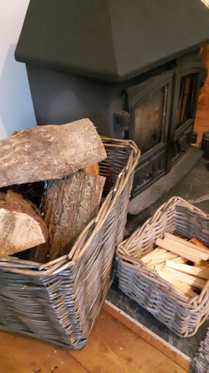 Logs , kindling and matches supplied