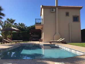 Villa Side View with Pool