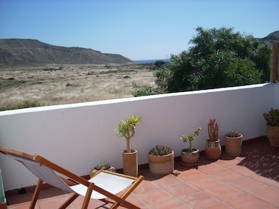 House in Rodalquilar Valley with terrace and sea views