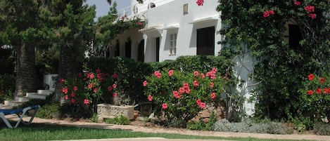 View of pool and garden