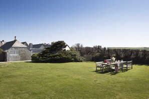 The house viewed from the lawn