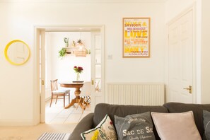 Living room leading through to kitchen diner