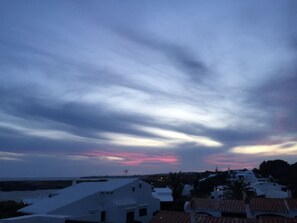 Vista del atardecer desde el terrado