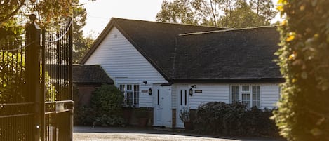 Entrance to cottages & parking area 