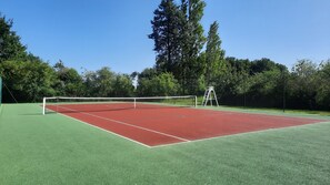 terrain de tennis, surface dure