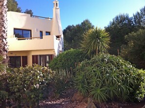 Rear view of villa from garden
