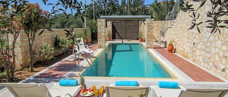 Villa Aphrodite pool (size is 14m x 3m)