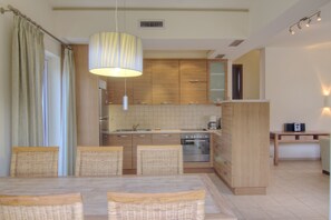 Villa Alkisti's Kitchen and Dining Room