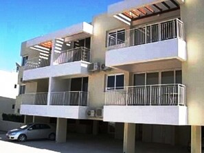 Rear of block