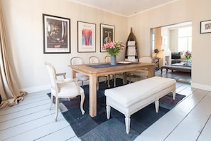 Dining room off the living room - great spot for dinners with family and friends