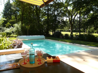 4 ★ JUST FOR YOU between BORDEAUX ↔ ST EMILION ♥ GOLF view ♥ Heated POOL ♥ Quiet