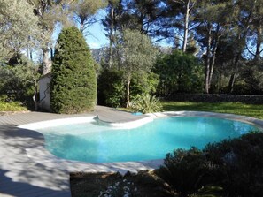 Alternative view of the swimming pool shared with the owner