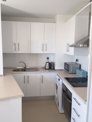 The fully equipped luxury kitchen with everything you'll need.