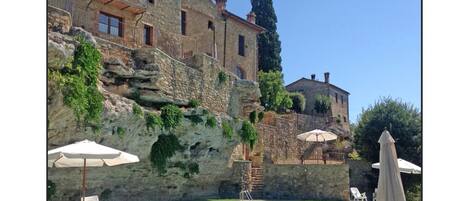 vista dalla piscina