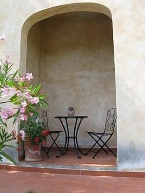 shady alcove in our private garden