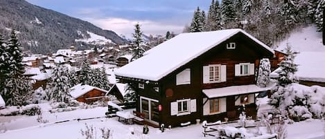 Overlooking the village and the valley
