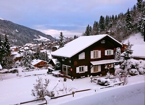 Overlooking the village and the valley
