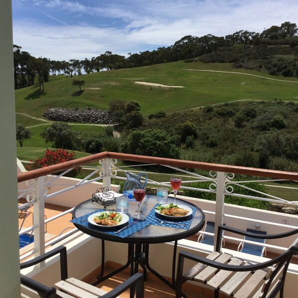View of the golf course from the balcony