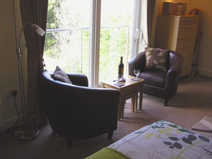 Garden view and balcony