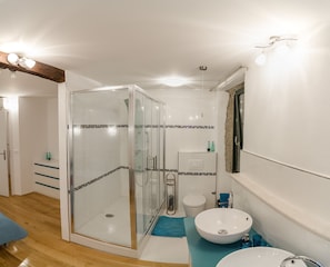 Enormous massage shower cabin