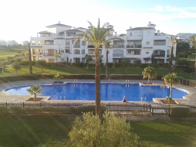 Spanish holiday apartment available for rental in Hacienda Riquelme, Murcia.