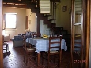 Dining and living area
