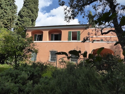 Typical Liguria house with garden