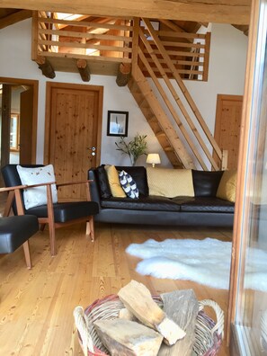 from the balcony looking towards the mezzanine bedroom