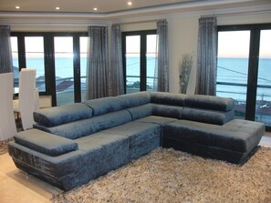 Panoramic sea view from the living room