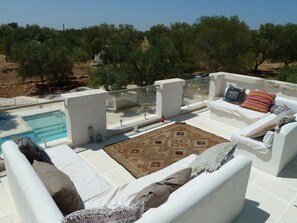 The Roof Terrace seating area