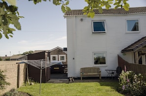 Rear Enclosed Garden, Patio Area with Garden Bench & Patio Table and Chairs