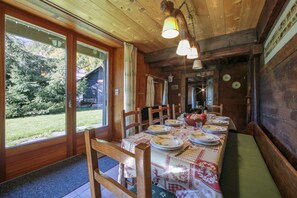 Large dining table for 8 guests