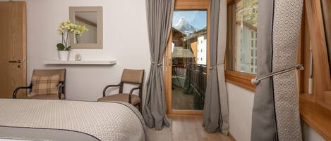 The Matterhorn will be waiting for as you pull back the curtains in the morning!